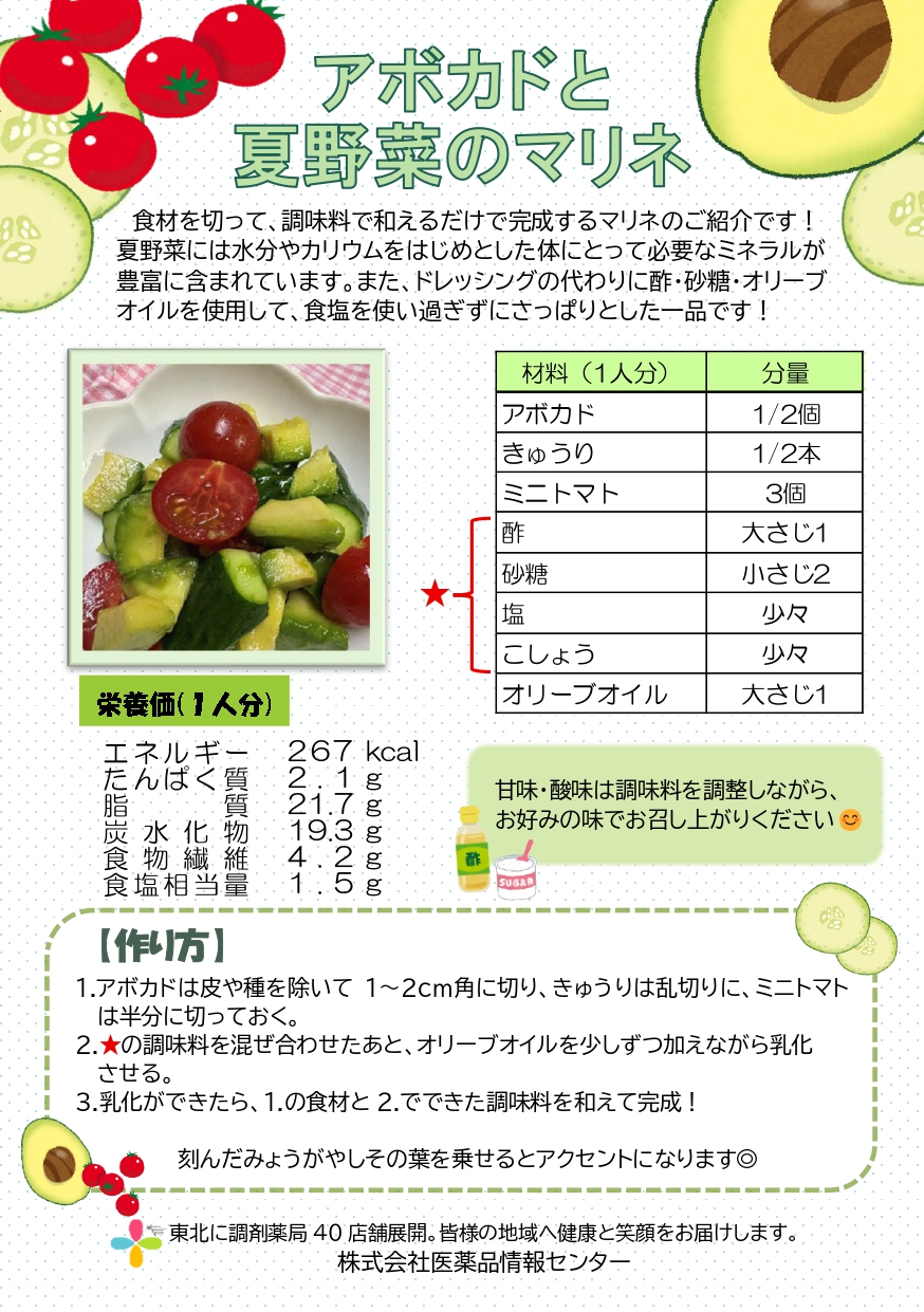 アボカドと夏野菜のマリネ_page-0001